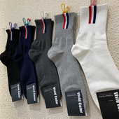 vivid 袜子韩国东大门彩色竖条束腰运费中筒袜 男士 color秋季 新款