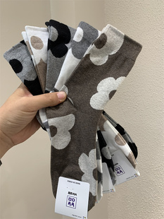 vivisocks韩国东大门女袜网红款 袜子中筒袜 街头日系花朵棉质四季