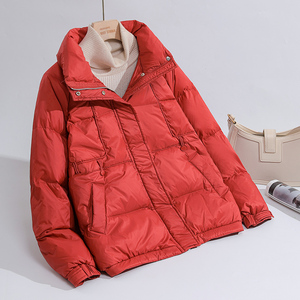 佐菲伦羽绒服女短款2023年新款韩版宽松显瘦白鸭绒面包服冬季外套