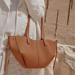 法国小众品牌包包Cyme女包POL真皮托特包2025大容量通勤褶皱包