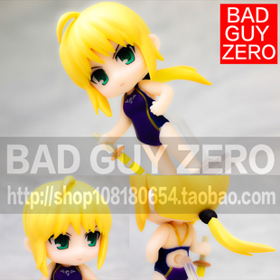 日版正版 限定版 FATE ZERO SABER 粘土人 水着泳装 Q版 GSC 手办