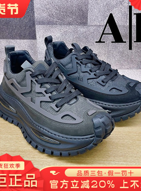 专柜正品AH男鞋2025秋新休闲系带休闲舒适运动老爹鞋鞋BQS53P9919