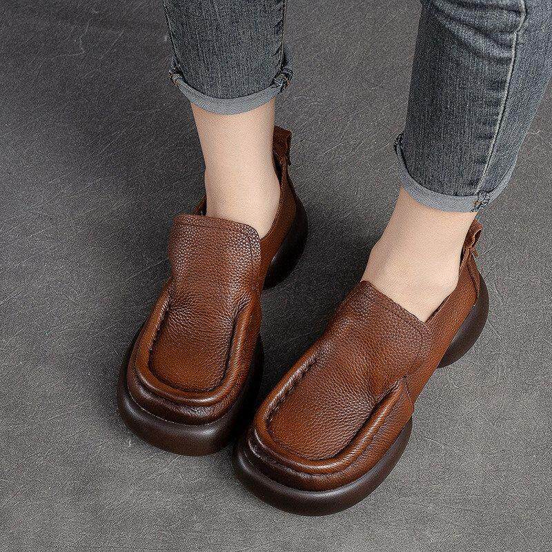 杰骤春季2025秋季新款懒人一脚蹬套筒女式休闲鞋简约时尚百搭单鞋