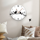 现代高档挂钟客厅2025新款 简约餐厅时钟大气轻奢高档餐厅挂墙钟表