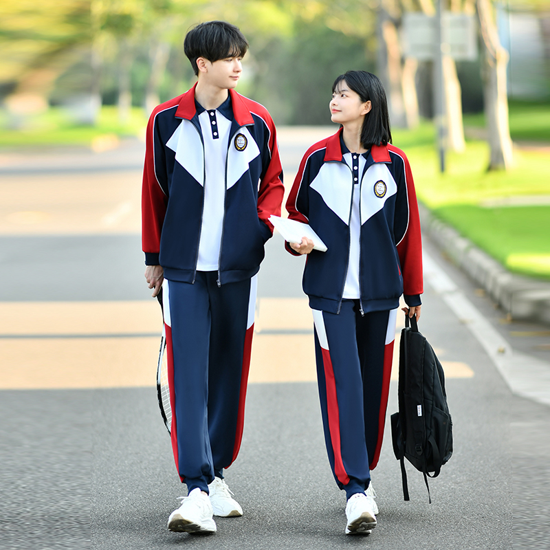 班服秋冬季套装校服定制三件套