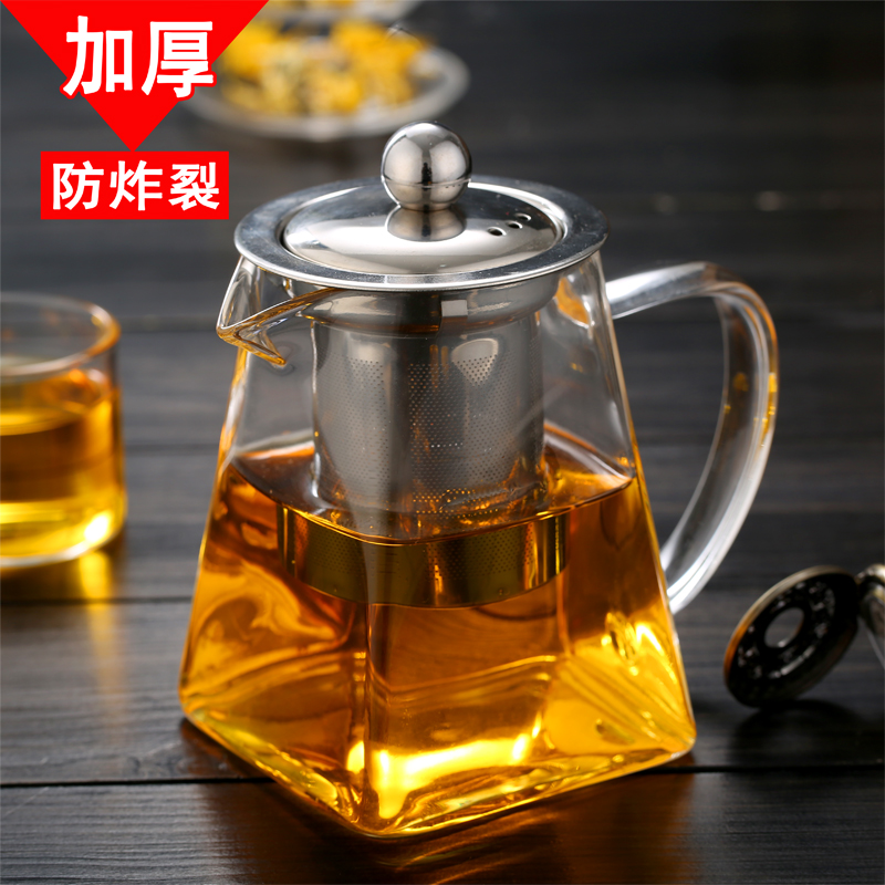 【高档】加厚玻璃耐热耐高温过滤茶壶需要用券