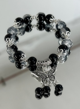 【深海废墟】小红书同款蝴蝶流苏手链星空显白甜美琉璃闺蜜手串