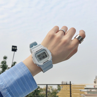 独角兽手表女ins风初中学生原宿风韩版简约网红抹茶绿运动电子表