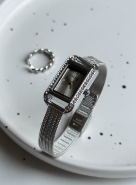 gogo 小香风方形金色长方形手表女高级气质简约时尚女士女款腕表