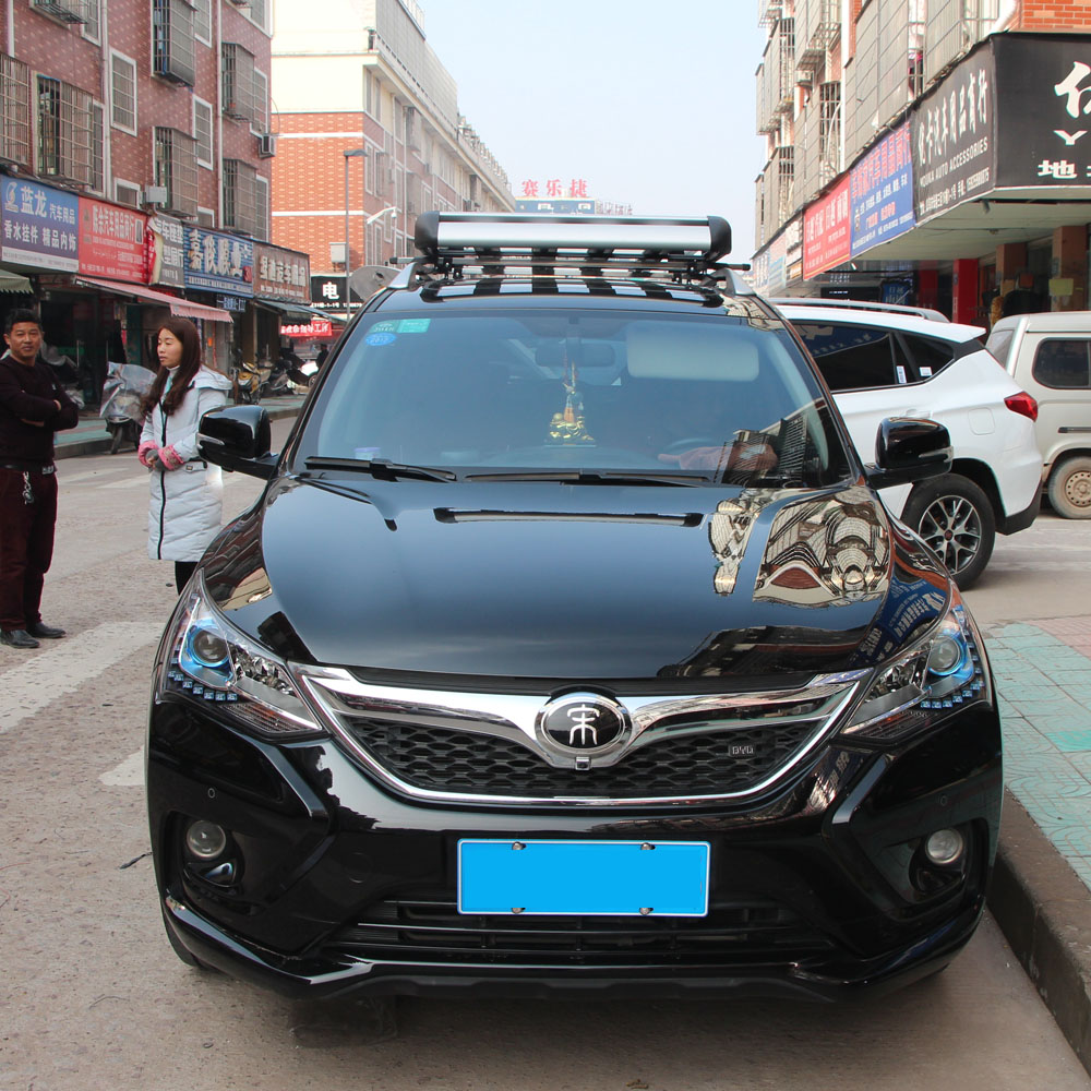 比亚迪S7宋行李架S6铝合金汽车顶架免打孔旅行架货架专用框改装件