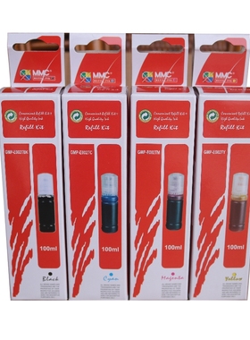 正格适用EPSON L4158 L4168 L6168 L6198 L4150 L4160 L6160 L6170 L6190 EW-M970A M770T爱普生002墨水100ml