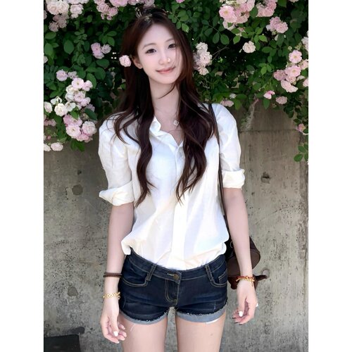 美式复古水洗牛仔短裤女2026夏季辣妹低腰显瘦百搭a字包臀热裤子
