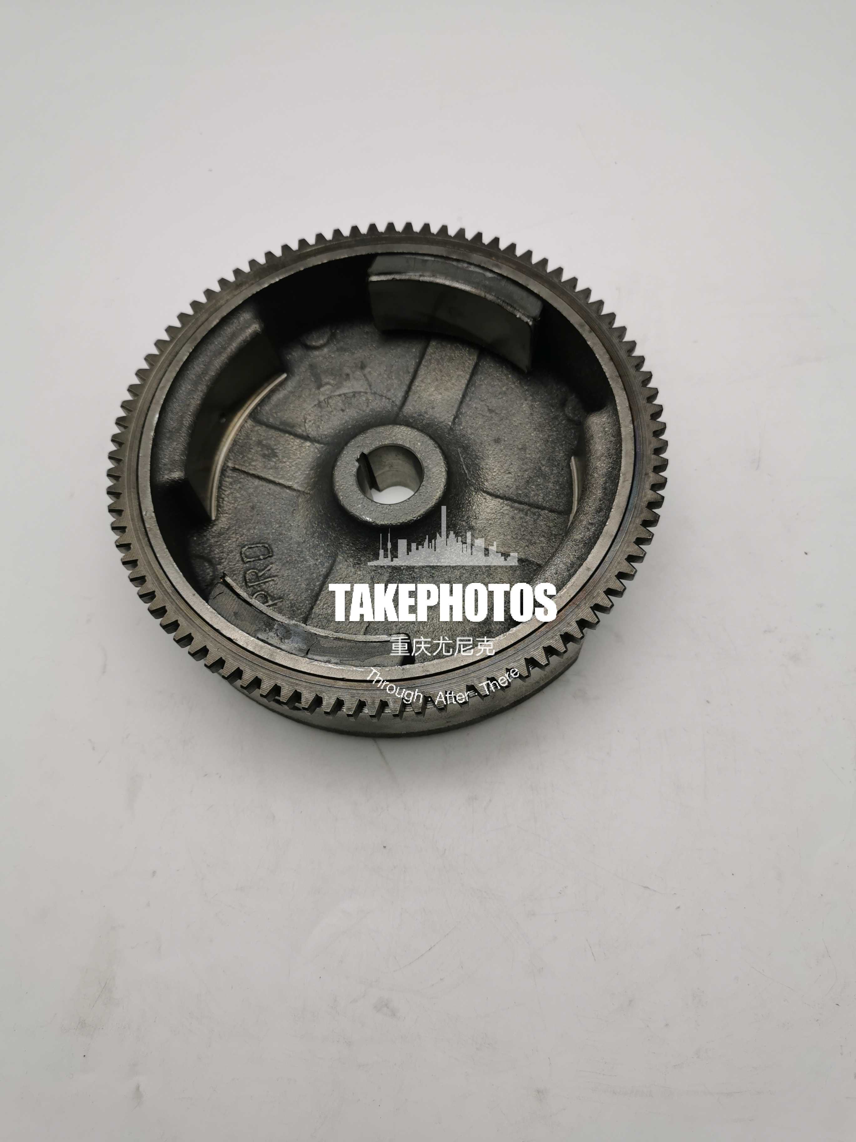 汽油发电机配件GX160/390 168/170/188F 2-6.5KW手动电启动磁飞轮