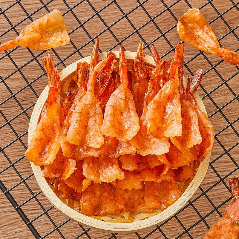 阿尔帝烤大虾干即食干货海鲜零食干对虾孕妇期儿童低脂高蛋白小吃