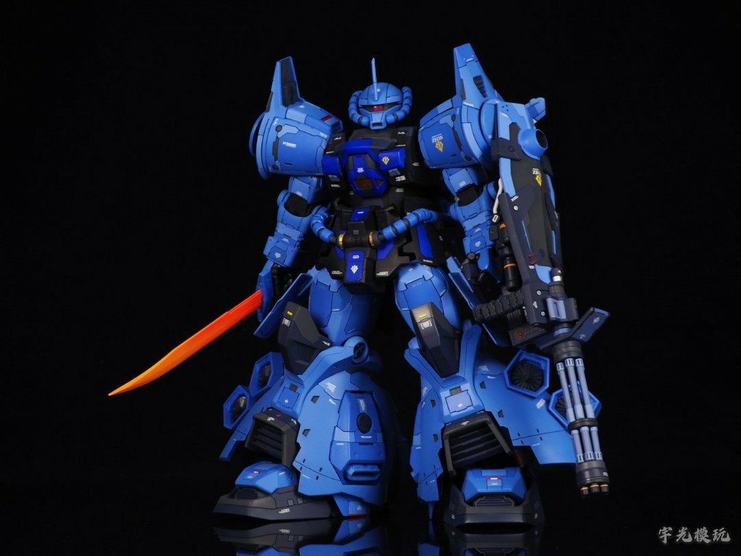 老虎飞行装备涂装1/60扎古模型喷涂代工