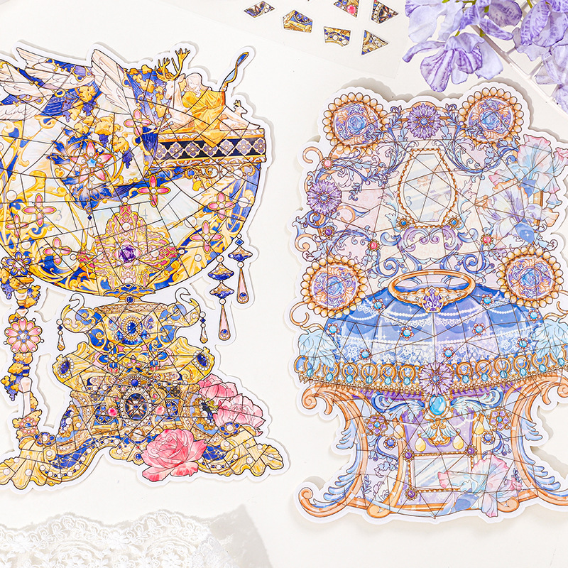 纸迹拼图贴纸立体场景贴纸 拾遗绘梦系列 趣味手工堆叠造景素材贴