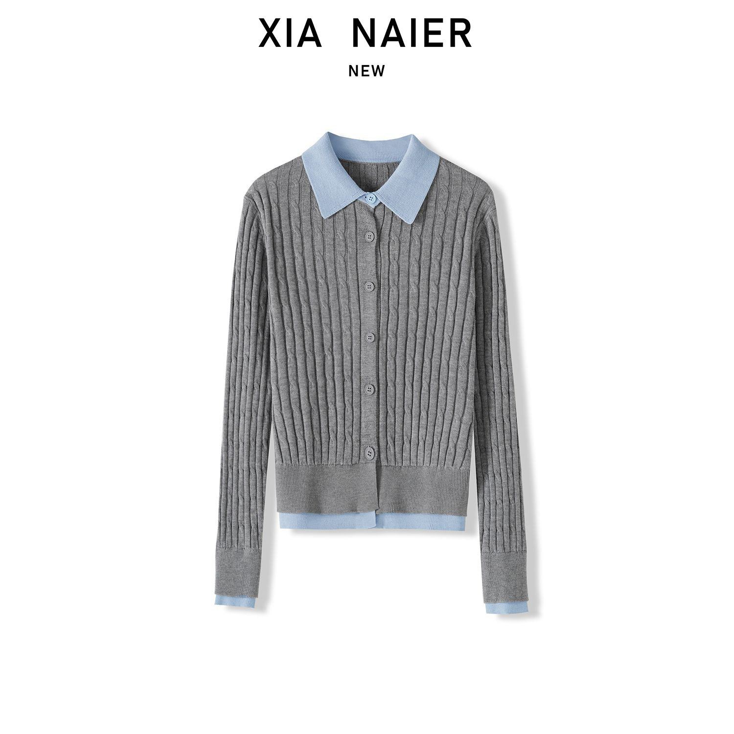 【小夏推荐】25秋冬拼接针织衫上衣 LYMBLZ-369