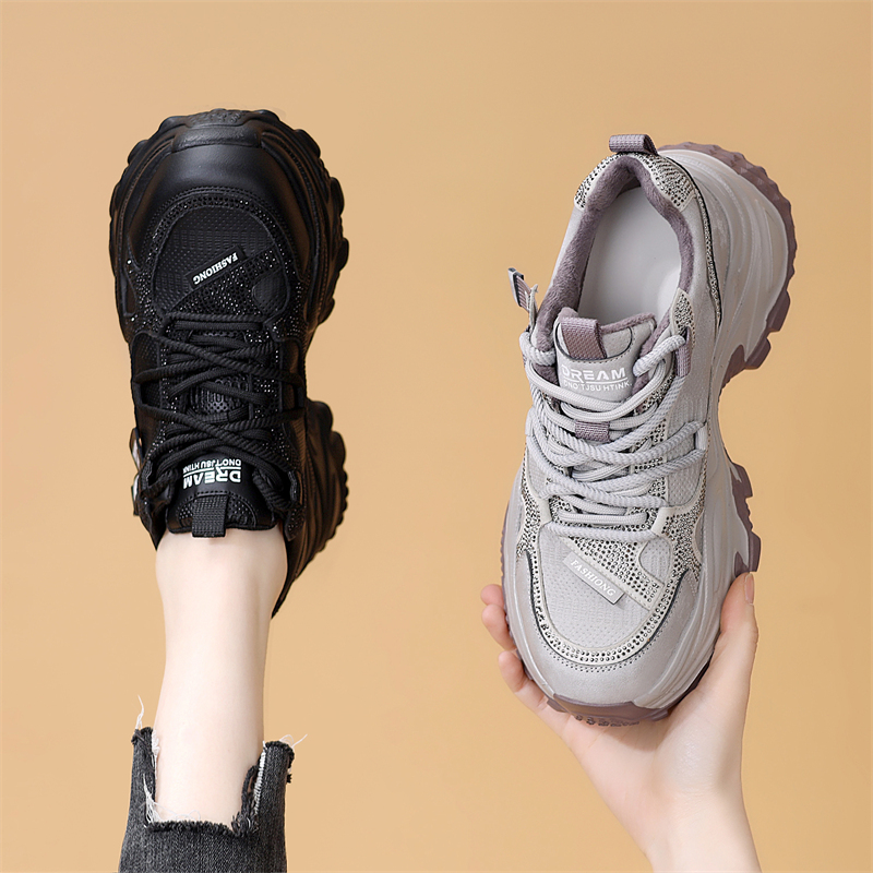 2025年秋冬新款小个子增高老爹鞋