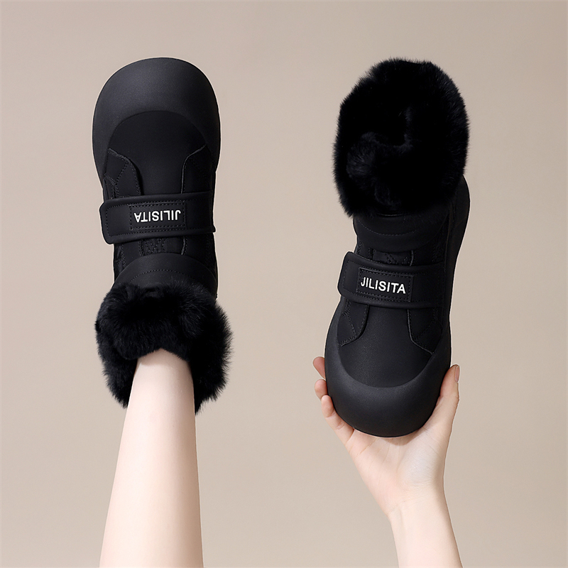 皮毛一体雪地靴女2025年冬季新款