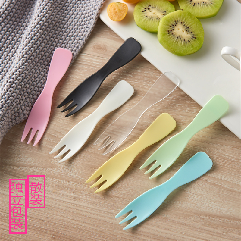 蛋糕叉子一次性塑料水果点心