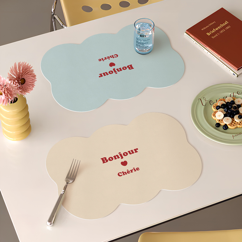 韩式厨房餐垫简约新款多巴胺pvc餐垫厨房台面沥水垫桌面保护垫