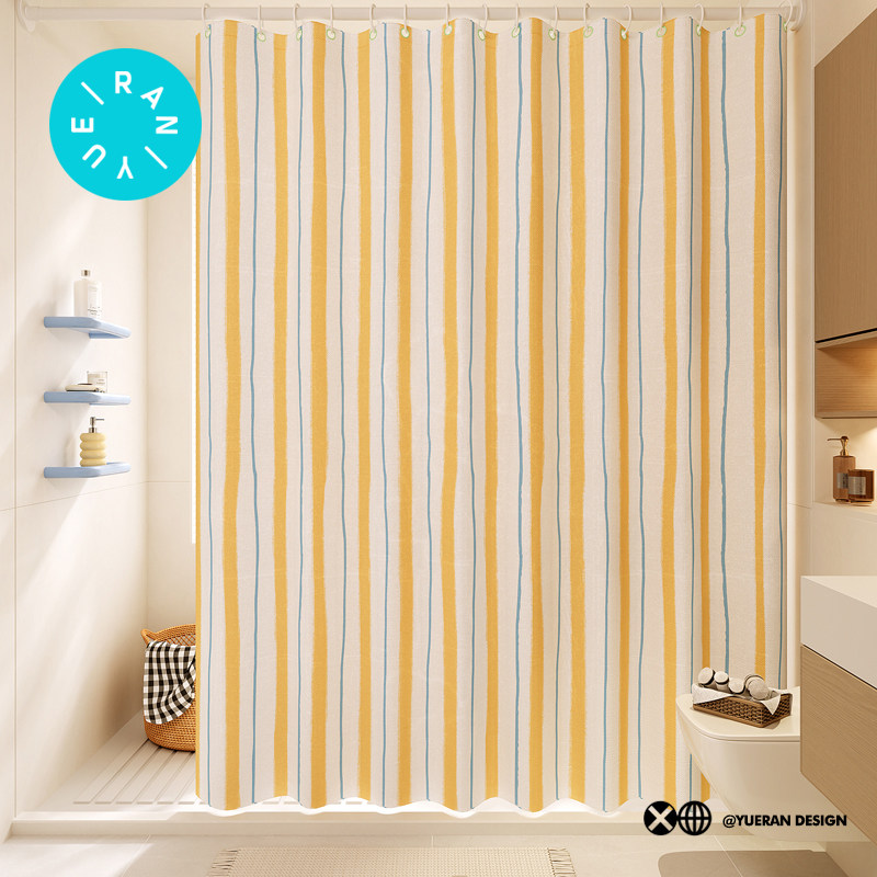 浴室卫生间浴帘防水防霉加厚高档门帘洗澡遮挡帘子隔断帘防水布