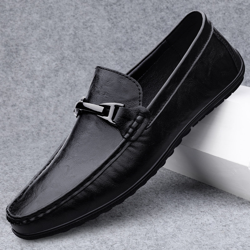 豆豆鞋男2026新款春季真皮透气商务高端休闲皮鞋一脚蹬软底驾车鞋,流行男鞋,乐福鞋（豆豆鞋）,淘宝优惠券,粉丝福利购,淘宝优惠卷