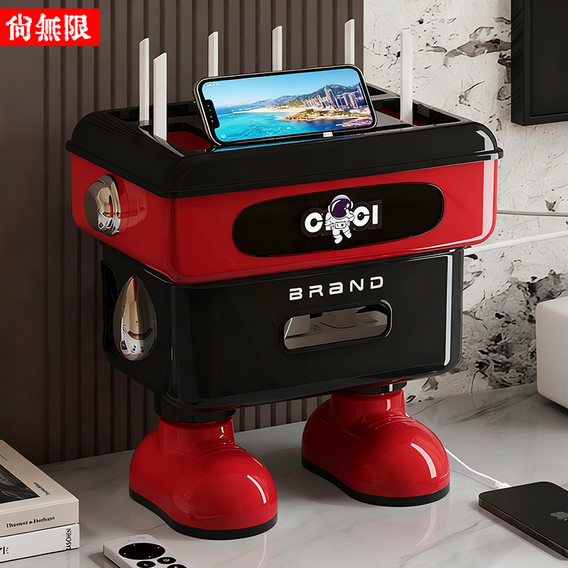 插线板光猫wifi路由器收纳盒