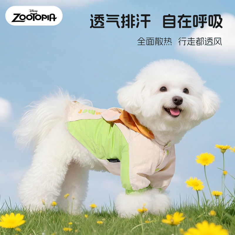迪士尼疯狂动物城防晒衣夏天薄款宠物小型犬比熊小狗夏季狗狗衣服