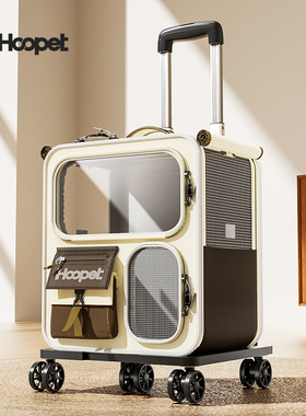 猫包外出便携猫咪背包宠物拉杆箱双肩包多猫神器大容量两只航空箱