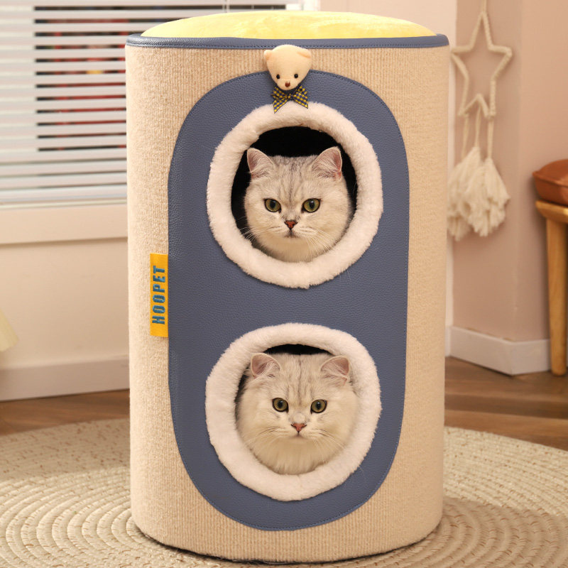 猫窝冬季保暖封闭式冬天过冬猫窝双层加厚猫咪窝冬款猫屋四季通用