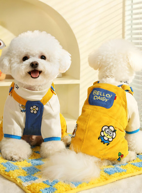Hoopet x 小黄人联名 宠物秋冬装泰迪比熊小狗小型犬冬款狗狗衣服