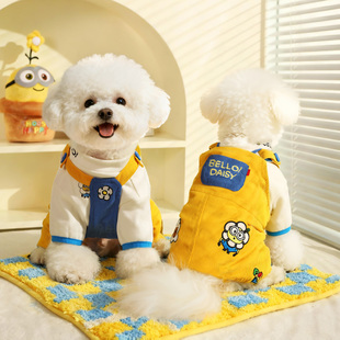 Hoopet x 小黄人联名 宠物秋冬装泰迪比熊小狗小型犬冬款狗狗衣服