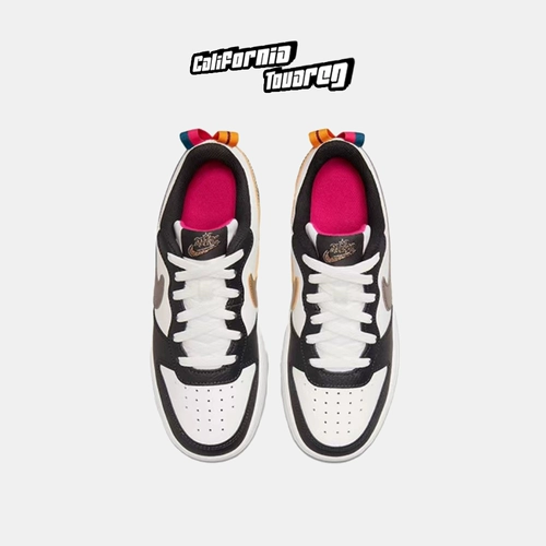 Nike Nike Court Borough Low 2 Женские серебристые кроссовки с низким уровнем вершины DJ0040-100