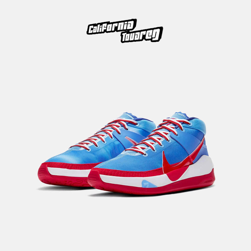 耐克nike kd13杜兰特13男中帮减震防滑支撑扎染篮球鞋dc0007-400