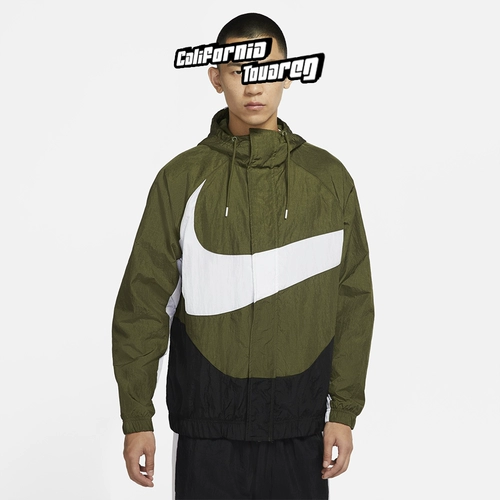 Nike, ветрозащитный модный лонгслив с капюшоном, куртка