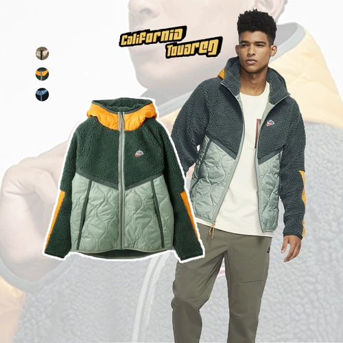 Nike, ветрозащитная удерживающая тепло бархатная спортивная куртка с капюшоном