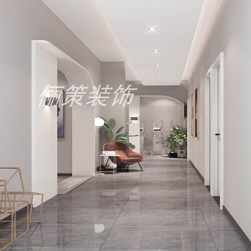 网红ins风美甲美睫店纹绣店铺美容院皮肤管理中心装修设计效果图