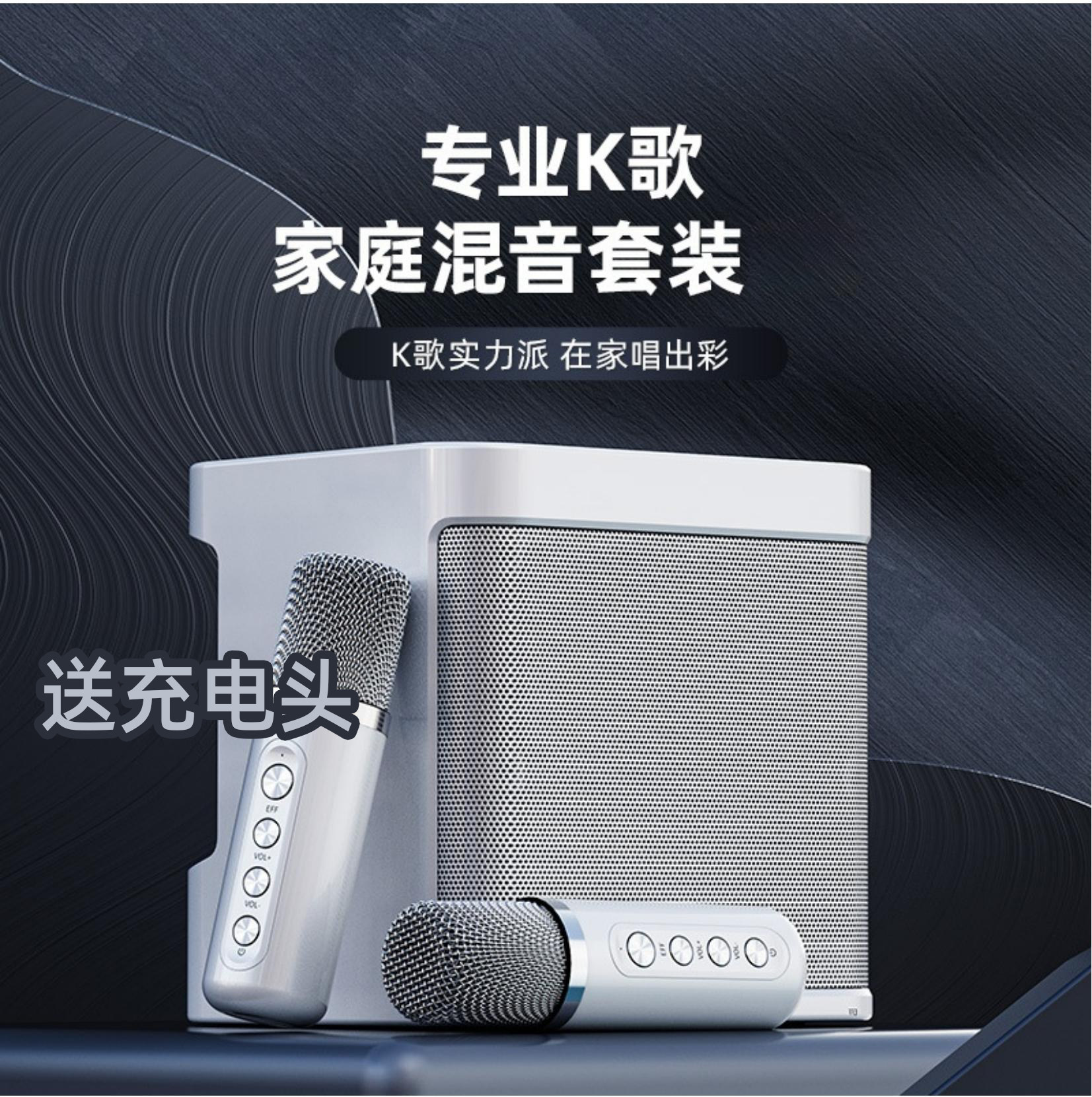 YS-203家庭电视KTV套装无线蓝牙音响麦克风话筒音响一体机蓝牙5.0