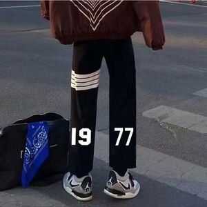 社会痞帅精神小伙网红同款九分裤