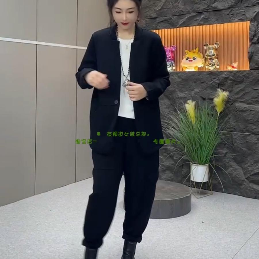 大码女装2025春季新款韩版时尚洋气遮肉显瘦网红爆款西服外套女潮