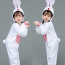 新款 儿童小兔子表演服兔子演出服少儿卡通动物服 小白兔舞蹈服装