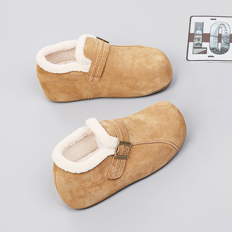 时尚大码女鞋41-43棉鞋冬季时尚新款保暖加宽加肥舒适加绒休闲鞋