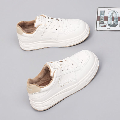 加大码女鞋41-43脚宽胖肥2025冬季舒适棉鞋时尚休闲加绒简约板鞋