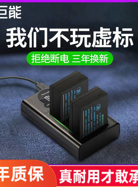 绿巨能松下DMW-BLC12相机电池徕卡FZ2500 1000 G85 G95 G6 G7 G5 GX8 FZ200 G80 DP2Q DP3Q充电器USB双口充电