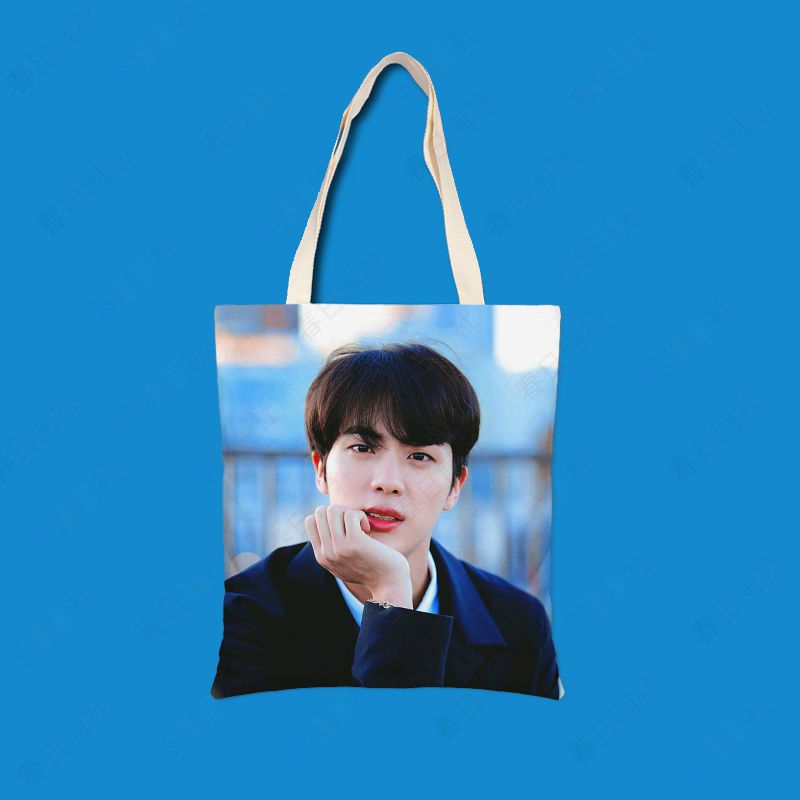 防弹金碩珍JIN帆布袋kpop周边diy