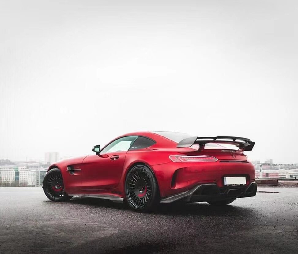 奔驰amg gt gts gtc  gtr  pro尾翼  三层尾翼 支架碳纤维尾翼