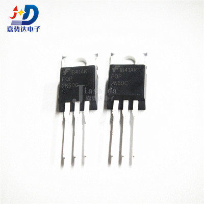 FQP2N60C 2N60 MOSFET场效应管 N沟道 直插TO-220 全新