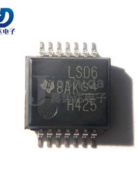 SN74LS06DBR 丝印：LS06 缓冲器和线路驱动器 SSOP14 全新