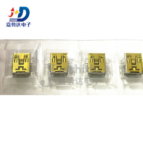 U-M-M5SS-W-7 USB连接器Mini-B USB 2.0 母SMD 卧贴 全新